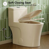 HOROW T0338WBC Biscuit Color One-Piece ADA Toilet