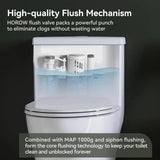 HOROW One Piece Toilet ADA Toilet Height 17.3 Inch Model T0350W