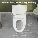 HOROW T0338W-BD Low Tank One-Piece Toilet with Cold Water Wash