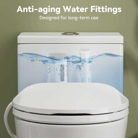 HOROW T0338W-BD Low Tank One-Piece Toilet with Cold Water Wash