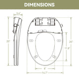 HOROW T0338W-BD Low Tank One-Piece Toilet with Cold Water Wash