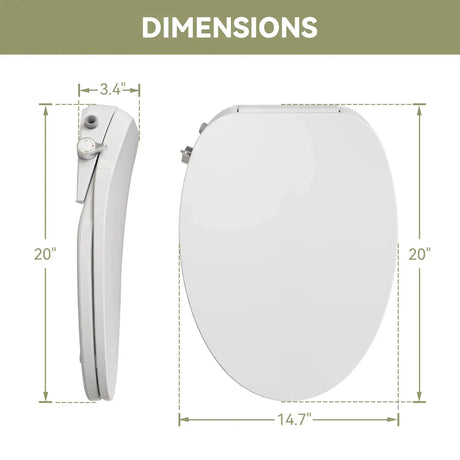 HOROW T0338W-BD Low Tank One-Piece Toilet with Cold Water Wash