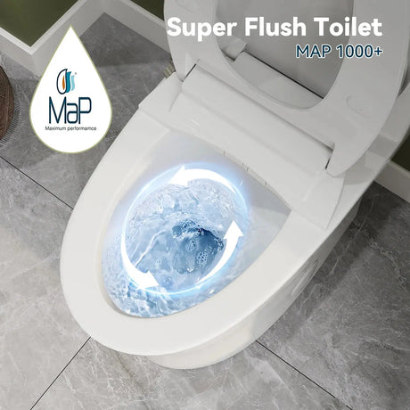 HOROW T0338W-BD Low Tank One-Piece Toilet with Cold Water Wash