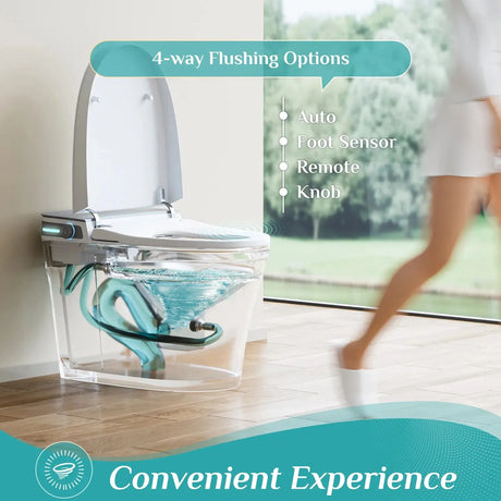 Supplier HOROW T37 10 Inch Rough-In Tankless Smart Toilet