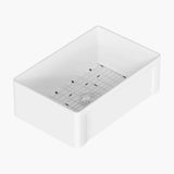 HOROW Farmhouse Kitchen Sink Reversible Single Bowl Model HR-S0185W