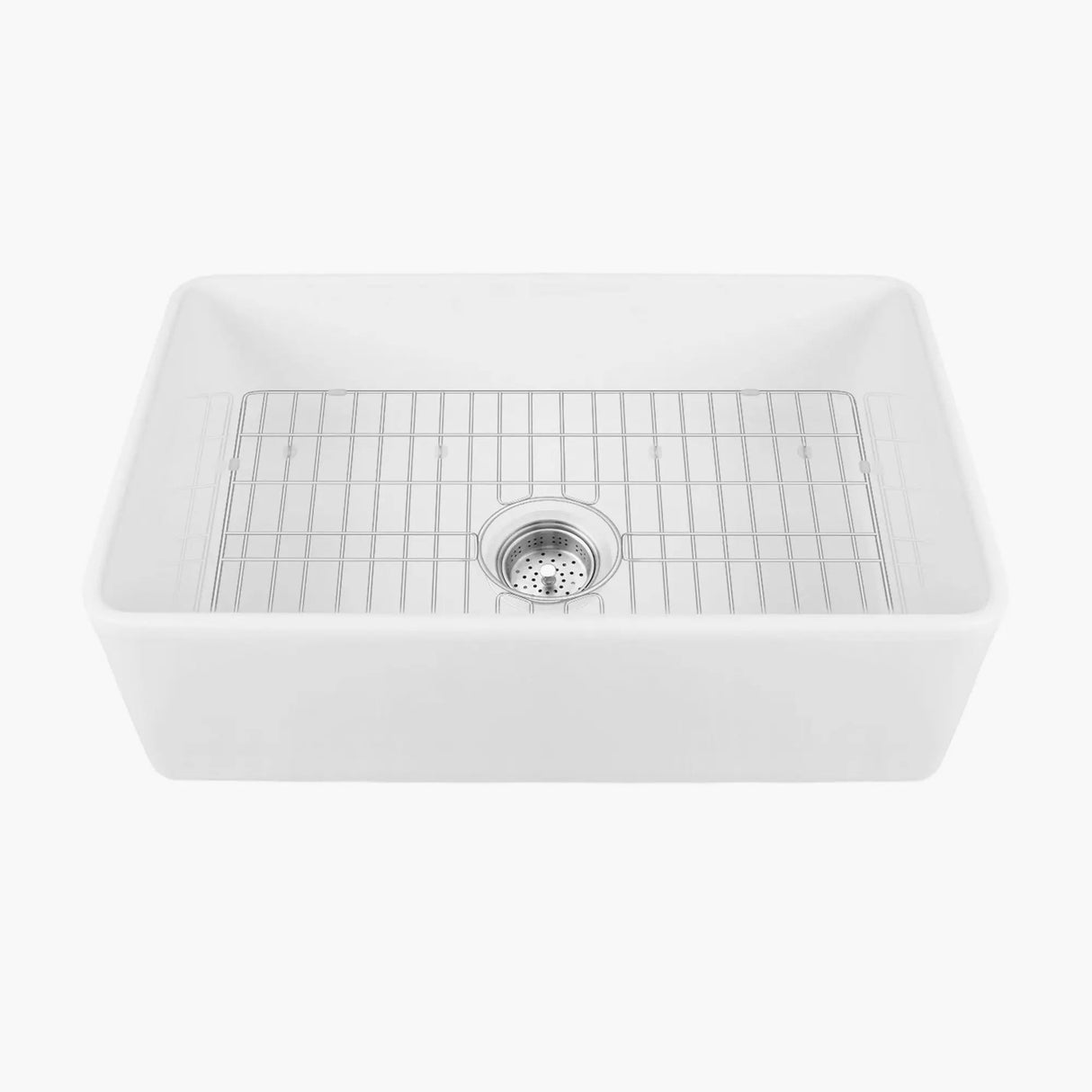 HOROW Fireclay Farmhouse Sink With Deep Single Bowl Model HR-S2418W