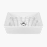HOROW Fireclay Farmhouse Sink With Deep Single Bowl Model HR-S2418W