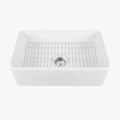 HOROW Fireclay Farmhouse Sink With Deep Single Bowl Model HR-S2418W