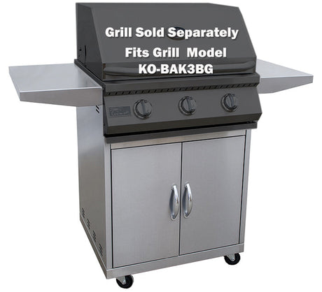 KoKoMo 3 Burner Grill Cart