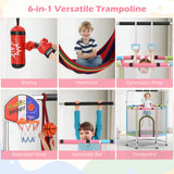 55" Kids Trampoline Gift for for 3-6 Years Old Boys and Girls