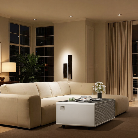 Livtab LT135 Smart Coffee Table with Fridge