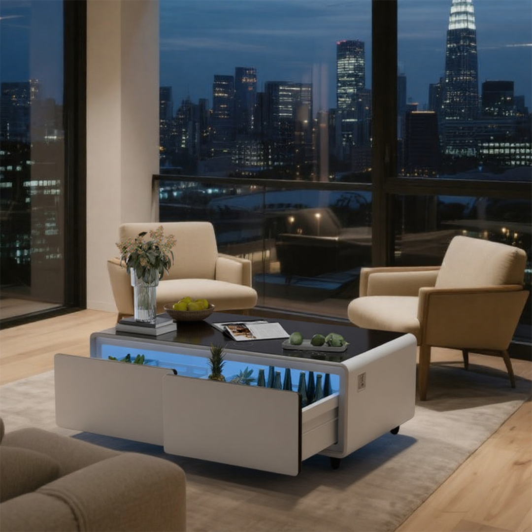 Livtab LT135 Smart Coffee Table with Fridge