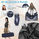 Large Baby Playpen BPA-Free Foldable Toddlers Safety Fence Play Yard-Dark Grey