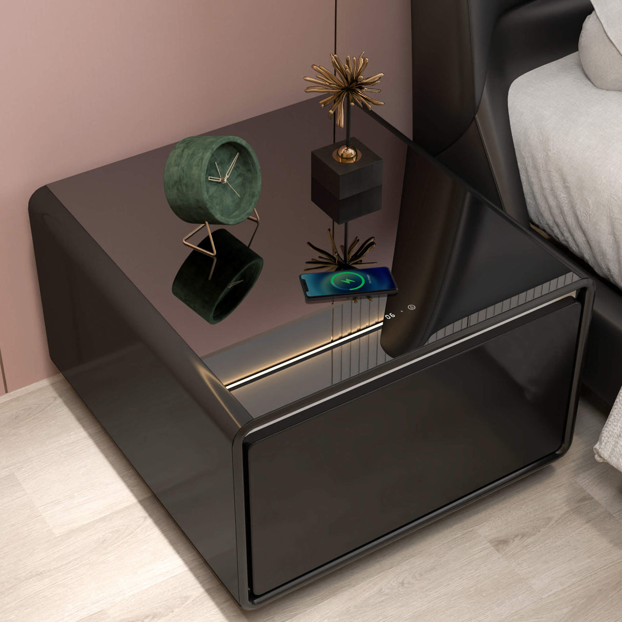 Livtab LT60 Smart Nightstand with Fridge