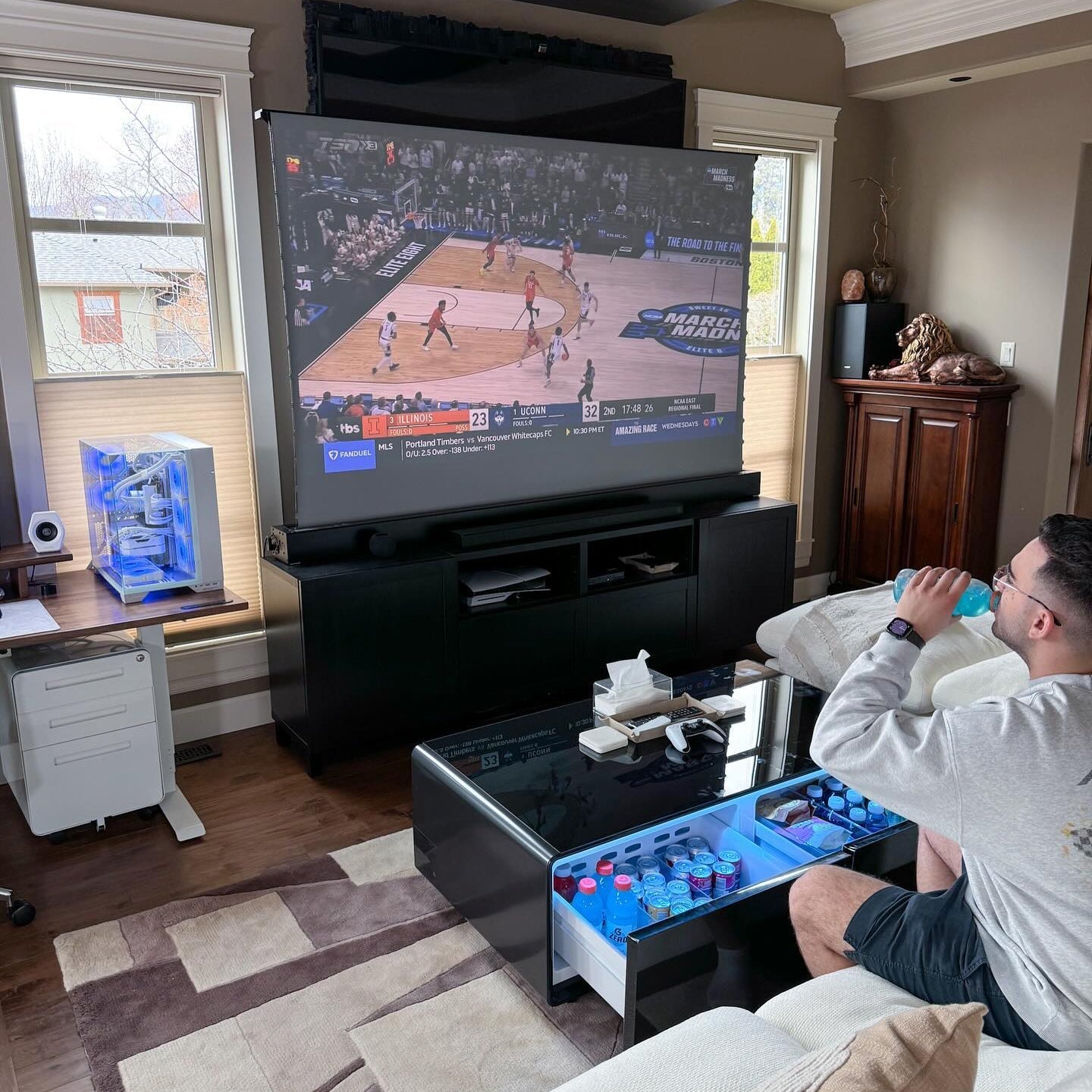 Livtab LT90 FreezerX Smart Coffee Table with Fridge and Freezer