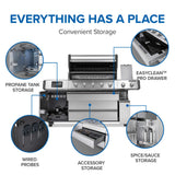 Patio Elegance Gas Grill Prestige PRO 665 Elite with Smart Technology & Electric Smoker Box