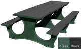 Polly Tuff ADA-Friendly Picnic Table – Durable 8 Ft Easy Access Outdoor Seating