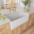 HOROW Farmhouse Kitchen Sink Reversible Single Bowl Model HR-S0185W