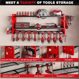Red Tool Organizer Wall Mount Storage Rack