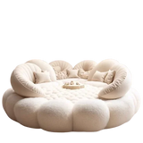 Round Aesthetics Soft Bed Frame