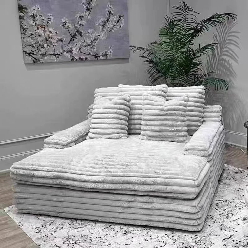 Vacuum Compression Thick Strip Large Sofa Bed