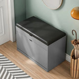 Entryway Shoe Bench with 3-Tier Rack