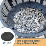 Wood Burning Fire Pit with BBQ Grill