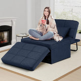 Convertible Sofa Bed,4-in-1 Multi-Functional Futon Chair Bed, Folding & No Installation Sofa Couch with Adjustable Backrest