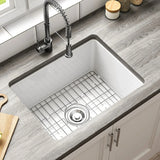 24 Inch Kitchen Sink with Dual Mount and Stain Resistant Model S2419W