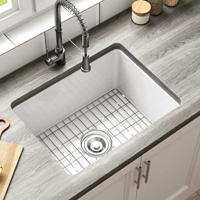 24 Inch Kitchen Sink with Dual Mount and Stain Resistant Model S2419W