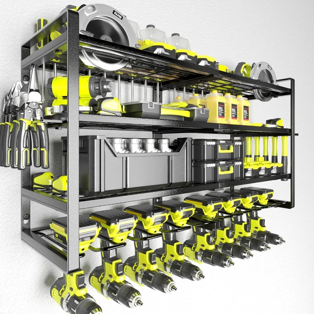 4 Layer Heavy Duty Metal Power Tool Storage Rack