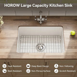 27 Inch Dual Mount Kitchen Sink with Refractory Clay Model S2719W