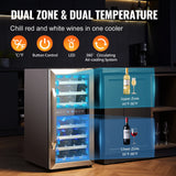 Wine Cooler Dual Zone Temperature