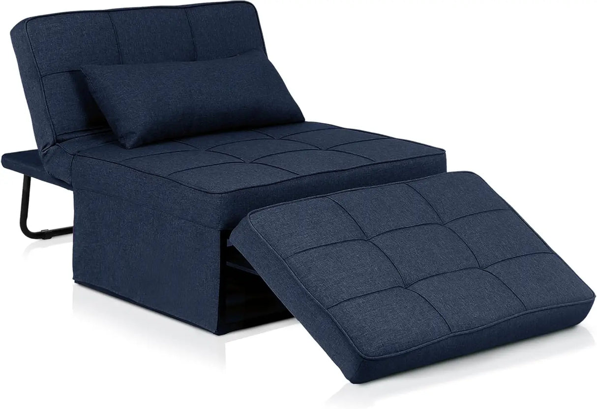 Convertible Sofa Bed,4-in-1 Multi-Functional Futon Chair Bed, Folding & No Installation Sofa Couch with Adjustable Backrest
