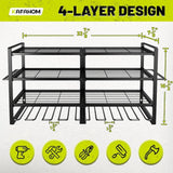4 Layer Heavy Duty Metal Power Tool Storage Rack