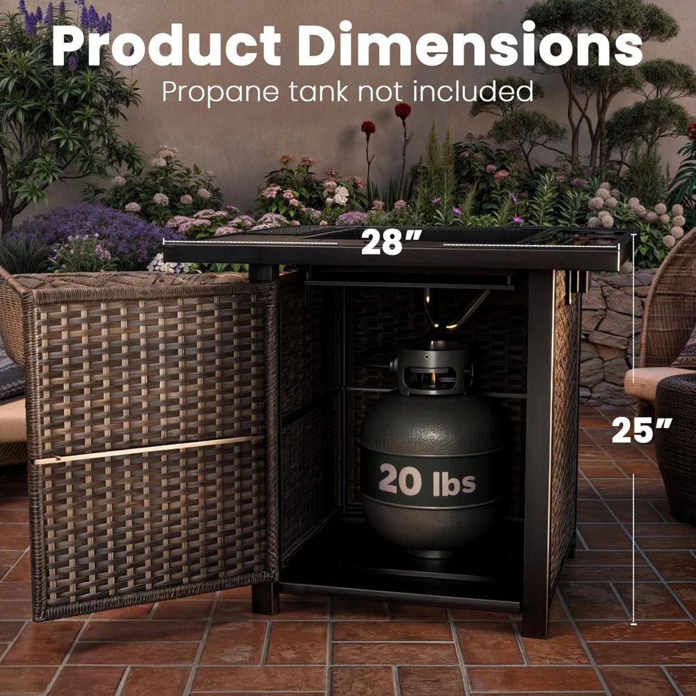Propane Outdoor Fire Pit Table