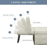 Convertible Sofa Bed,4-in-1 Multi-Functional Futon Chair Bed, Folding & No Installation Sofa Couch with Adjustable Backrest