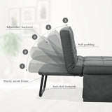 Convertible Sofa Bed,4-in-1 Multi-Functional Futon Chair Bed, Folding & No Installation Sofa Couch with Adjustable Backrest