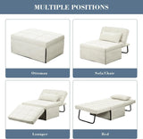 Convertible Sofa Bed,4-in-1 Multi-Functional Futon Chair Bed, Folding & No Installation Sofa Couch with Adjustable Backrest