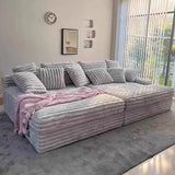 Thick Striped Cloud Vacuum Compression Lazy Sofa