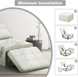 Convertible Sofa Bed,4-in-1 Multi-Functional Futon Chair Bed, Folding & No Installation Sofa Couch with Adjustable Backrest