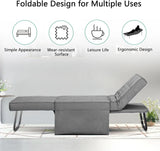 Convertible Sofa Bed,4-in-1 Multi-Functional Futon Chair Bed, Folding & No Installation Sofa Couch with Adjustable Backrest