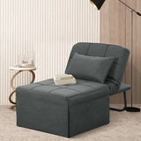Convertible Sofa Bed,4-in-1 Multi-Functional Futon Chair Bed, Folding & No Installation Sofa Couch with Adjustable Backrest