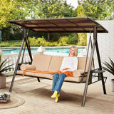 Oversized Outdoor Porch Swing with Hardtop
