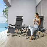 Sun Lounger Set with Table