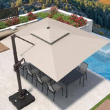 Cantilever Patio Umbrella with 360° Rotation