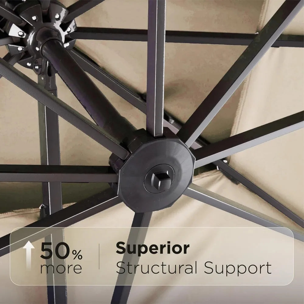 Cantilever Patio Umbrella with 360° Rotation