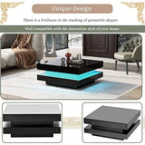 Black LED Coffee Table