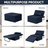Convertible Sofa Bed,4-in-1 Multi-Functional Futon Chair Bed, Folding & No Installation Sofa Couch with Adjustable Backrest