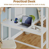 Twin Loft Bed with Desk